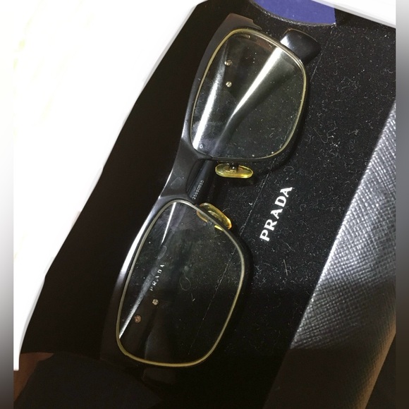 Prada Sunglasses Eyeglasses Frames Only 25990855 Unisex with PRADA Case - Picture 2 of 14